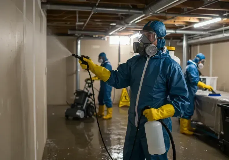 Basement Sanitization and Antimicrobial Treatment process in Medina County, OH